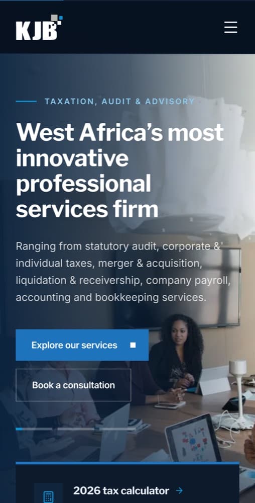 KJB Professional Services on mobile